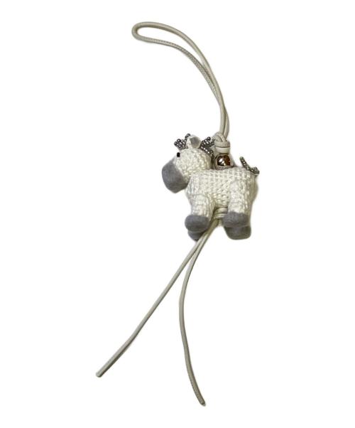 LOEWE（ロエベ）LOEWE (ロエベ) フェルト ホースチャーム ホワイトの古着・服飾アイテム