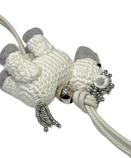 LOEWE（ロエベ）LOEWE (ロエベ) フェルト ホースチャーム ホワイトの古着・服飾アイテム