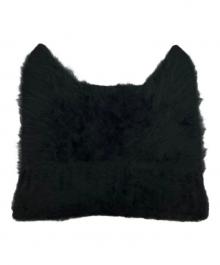 LAD MUSICIAN（ラッドミュージシャン）の古着「CASHMERE KINT DEVIL CAP」｜ブラック