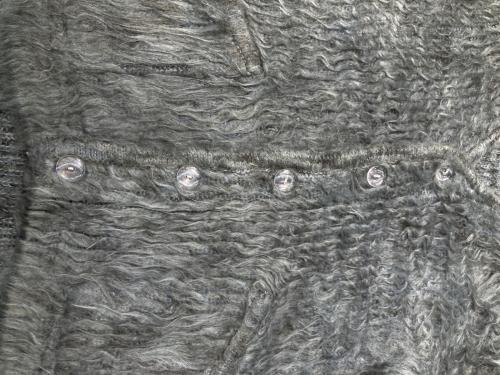 LAD MUSICIAN（ラッドミュージシャン）LAD MUSICIAN (ラッドミュージシャン) MIX SHAGGY CARDIGAN グレー系 サイズ:44の古着・服飾アイテム