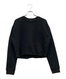 CHROME HEARTS（クロムハーツ）の古着「Y NOT Vertical Logo Cropped Sweat Shirt(ワイノットバーティカルロゴクロップドスウェットシャツ)」｜ブラック