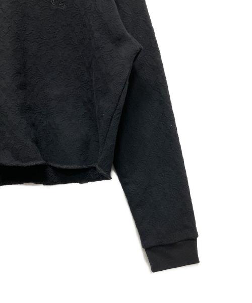 CHROME HEARTS（クロムハーツ）CHROME HEARTS (クロムハーツ) Y NOT Vertical Logo Cropped Sweat Shirt(ワイノットバーティカルロゴクロップドスウェットシャツ) ブラック サイズ:Sの古着・服飾アイテム