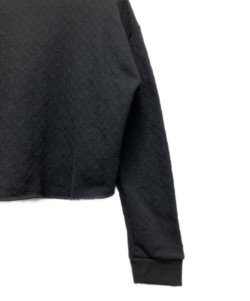 CHROME HEARTS（クロムハーツ）CHROME HEARTS (クロムハーツ) Y NOT Vertical Logo Cropped Sweat Shirt(ワイノットバーティカルロゴクロップドスウェットシャツ) ブラック サイズ:Sの古着・服飾アイテム