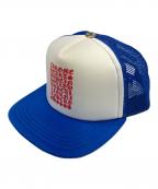 CHROME HEARTSクロムハーツ）の古着「クロスボール トラッカーキャップ」｜ブルー