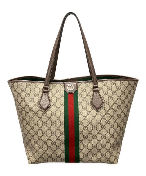 GUCCI（グッチ）GUCCI (グッチ) オフィディア ラージ トートバッグ　836829 ブラウンの古着・服飾アイテム