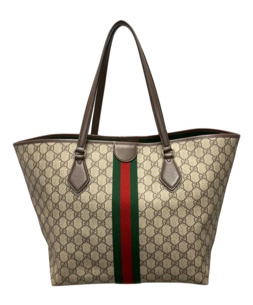 GUCCI（グッチ）GUCCI (グッチ) オフィディア ラージ トートバッグ　836829 ブラウンの古着・服飾アイテム