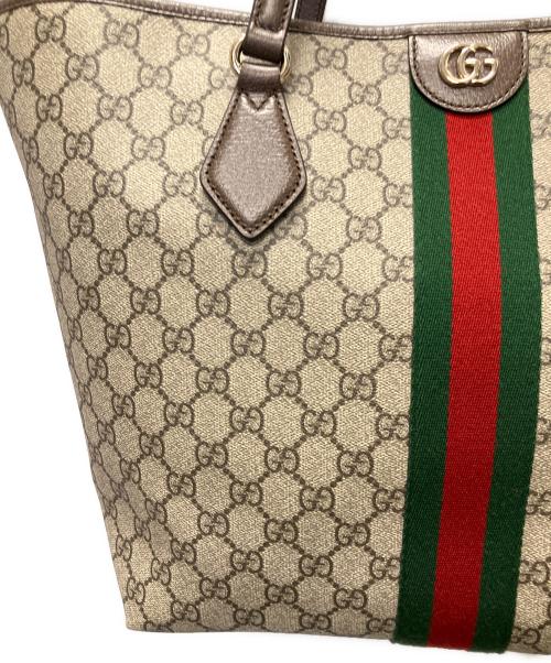 GUCCI（グッチ）GUCCI (グッチ) オフィディア ラージ トートバッグ　836829 ブラウンの古着・服飾アイテム