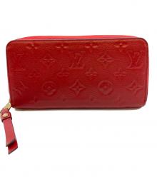 LOUIS VUITTON（ルイ ヴィトン）の古着「ロングジッピーウォレット　モノグラム・アンプラント　M63691」｜レッド