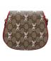 GUCCI (グッチ) プリントショルダーバッグ　	814014 ベージュ×レッド 未使用品：85000円