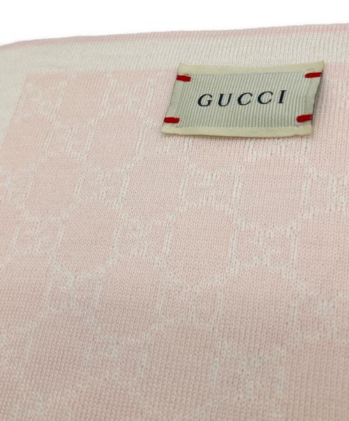 GUCCI（グッチ）GUCCI (グッチ) GG総柄ウールマフラー アイボリーの古着・服飾アイテム
