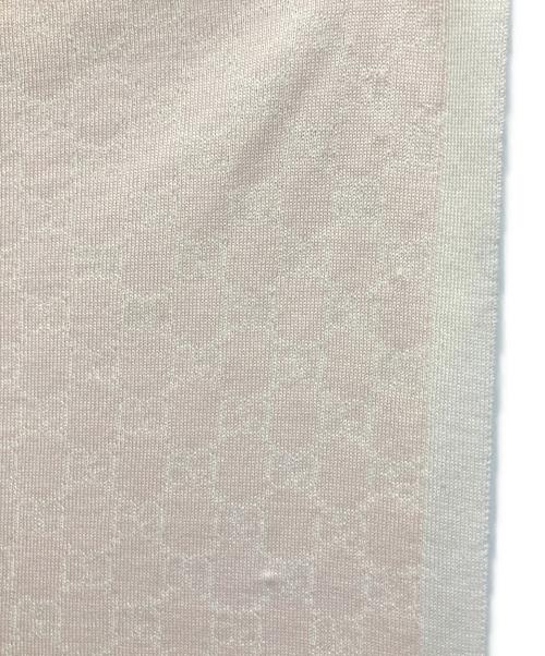 GUCCI（グッチ）GUCCI (グッチ) GG総柄ウールマフラー アイボリーの古着・服飾アイテム