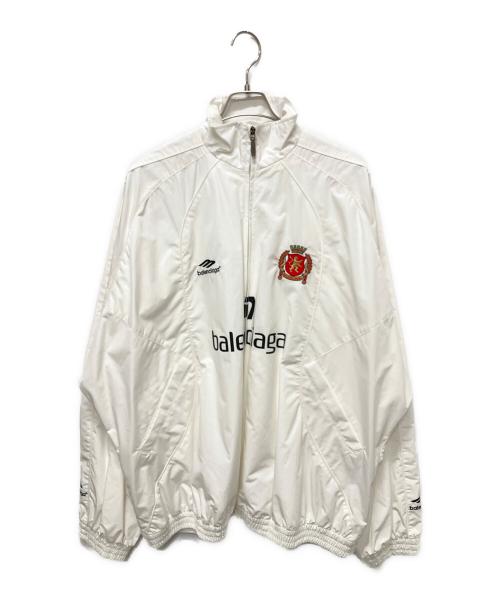 BALENCIAGA（バレンシアガ）BALENCIAGA (バレンシアガ) Paris Soccer Tracsuit　パリサッカートラックシャツ ホワイト サイズ:50の古着・服飾アイテム