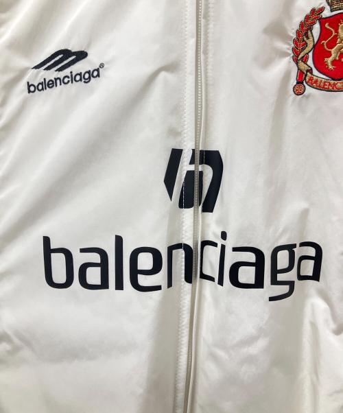 BALENCIAGA（バレンシアガ）BALENCIAGA (バレンシアガ) Paris Soccer Tracsuit　パリサッカートラックシャツ ホワイト サイズ:50の古着・服飾アイテム