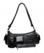 BALENCIAGAバレンシアガ）の古着「Superbusy/スーパービジー レザー マルチポケット スリングバッグ」｜ブラック