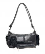 BALENCIAGAバレンシアガ）の古着「Superbusy/スーパービジー レザー マルチポケット スリングバッグ」｜ブラック