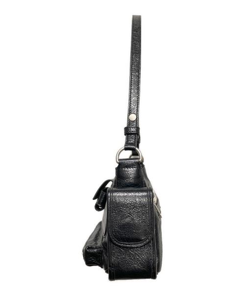 BALENCIAGA（バレンシアガ）BALENCIAGA (バレンシアガ) Superbusy/スーパービジー レザー マルチポケット スリングバッグ ブラックの古着・服飾アイテム