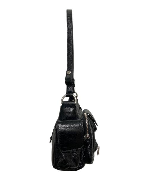 BALENCIAGA（バレンシアガ）BALENCIAGA (バレンシアガ) Superbusy/スーパービジー レザー マルチポケット スリングバッグ ブラックの古着・服飾アイテム