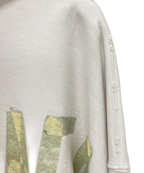 BALENCIAGA（バレンシアガ）BALENCIAGA (バレンシアガ) Tape Typeプルオーバーフーディ ホワイト×イエロー サイズ:XXSの古着・服飾アイテム