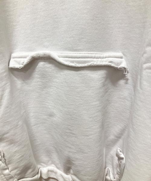 BALENCIAGA（バレンシアガ）BALENCIAGA (バレンシアガ) Tape Typeプルオーバーフーディ ホワイト×イエロー サイズ:XXSの古着・服飾アイテム