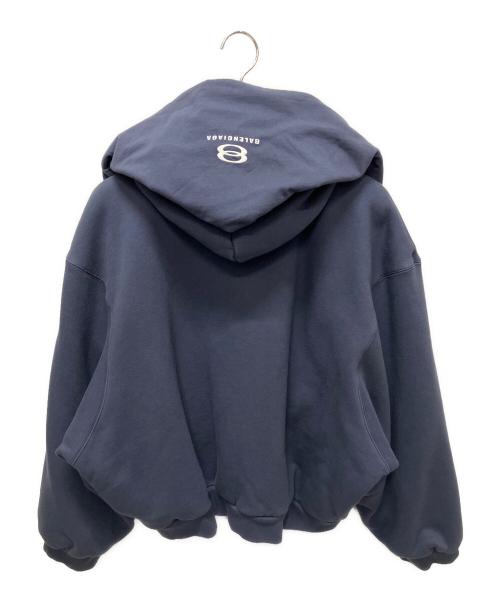 BALENCIAGA（バレンシアガ）BALENCIAGA (バレンシアガ) incognito(インコグニート)デザインパーカー ネイビー サイズ:XSの古着・服飾アイテム