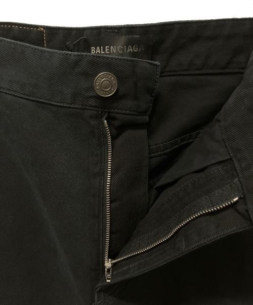 BALENCIAGA（バレンシアガ）BALENCIAGA (バレンシアガ) ソフトレフトハンドワイドカーゴパンツ ブラック サイズ:XSの古着・服飾アイテム
