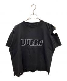 BALENCIAGA（バレンシアガ）の古着「25AW QUEER ロゴTシャツ」｜ブラック