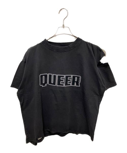 BALENCIAGA（バレンシアガ）BALENCIAGA (バレンシアガ) 25AW QUEER ロゴTシャツ ブラック サイズ:M 未使用品の古着・服飾アイテム