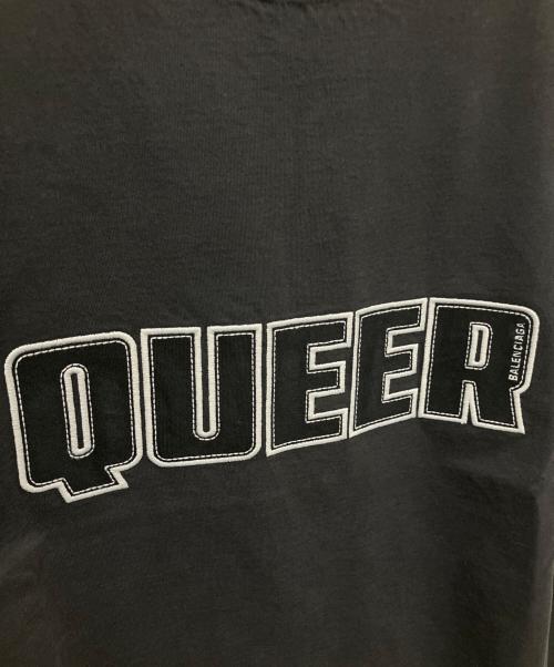 BALENCIAGA（バレンシアガ）BALENCIAGA (バレンシアガ) 25AW QUEER ロゴTシャツ ブラック サイズ:M 未使用品の古着・服飾アイテム