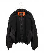 BALENCIAGAバレンシアガ）の古着「Incognito(インコグニート)ボンバージャケット」｜ブラック