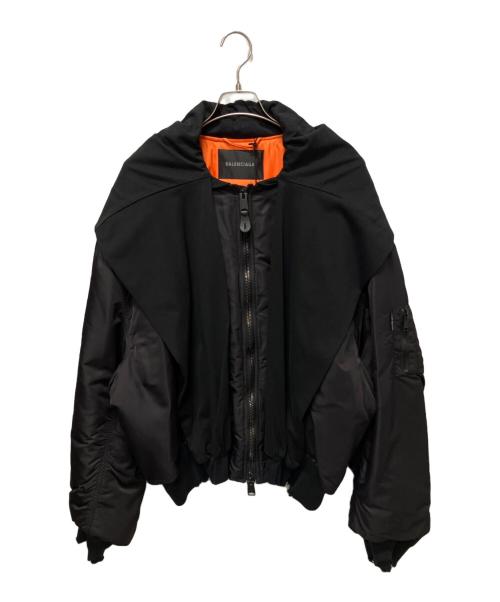 BALENCIAGA（バレンシアガ）BALENCIAGA (バレンシアガ) Incognito(インコグニート)ボンバージャケット ブラック サイズ:Sの古着・服飾アイテム