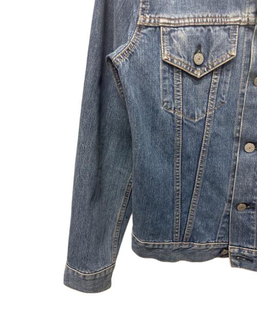 Yohji Yamamoto pour homme（ヨウジヤマモト プールオム）Yohji Yamamoto pour homme (ヨウジヤマモト プールオム) バックプリントデニムジャケット インディゴ サイズ:36の古着・服飾アイテム