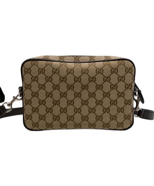 GUCCI（グッチ）GUCCI (グッチ) GGキャンバス　ショルダーバッグ　834802 キャラメル 未使用品の古着・服飾アイテム
