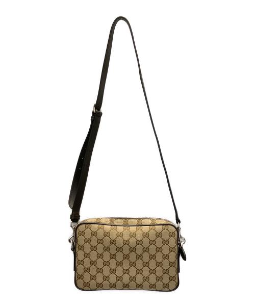 GUCCI（グッチ）GUCCI (グッチ) GGキャンバス　ショルダーバッグ　834802 キャラメル 未使用品の古着・服飾アイテム