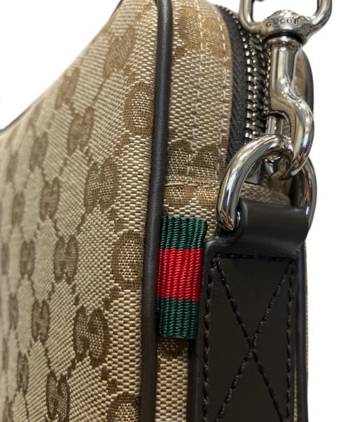 GUCCI（グッチ）GUCCI (グッチ) GGキャンバス　ショルダーバッグ　834802 キャラメル 未使用品の古着・服飾アイテム