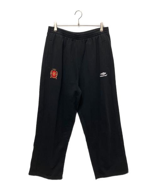 BALENCIAGA（バレンシアガ）BALENCIAGA (バレンシアガ) Paris Soccer(パリ・サッカー)スウェットパンツ ブラック サイズ:XLの古着・服飾アイテム
