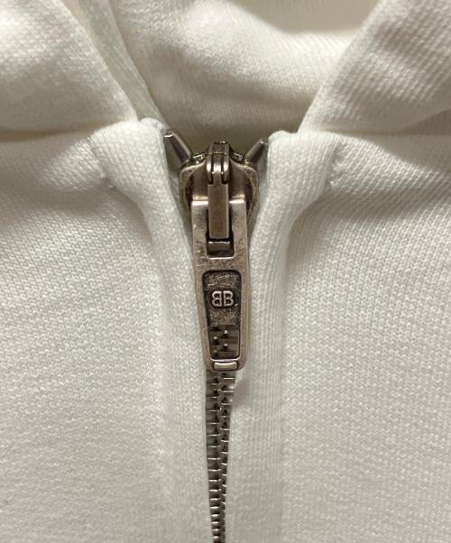 BALENCIAGA（バレンシアガ）BALENCIAGA (バレンシアガ) Paris Soccerフーデットスウェット ホワイト サイズ:Mの古着・服飾アイテム