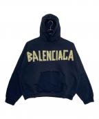 BALENCIAGAバレンシアガ）の古着「Tape Typeプルオーバーフーディ」｜ネイビー