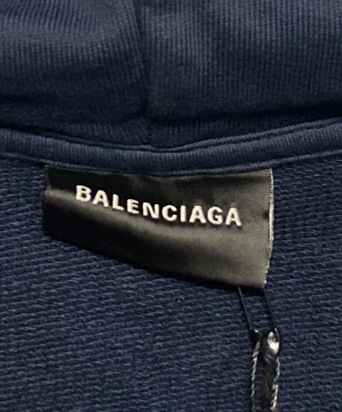 BALENCIAGA（バレンシアガ）BALENCIAGA (バレンシアガ) Tape Typeプルオーバーフーディ ネイビー サイズ:XLの古着・服飾アイテム