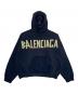 BALENCIAGA（バレンシアガ）の古着「Tape Typeプルオーバーフーディ」｜ネイビー