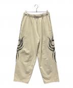 BALENCIAGAバレンシアガ）の古着「Y2K Baggy(ワイツーケー バギー)スウェットパンツ」｜ベージュ×グレー