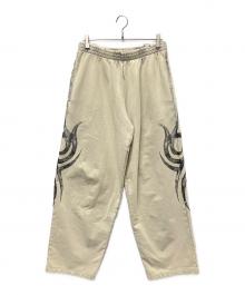 BALENCIAGA（バレンシアガ）の古着「Y2K Baggy(ワイツーケー バギー)スウェットパンツ」｜ベージュ×グレー