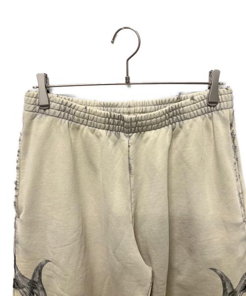 BALENCIAGA（バレンシアガ）BALENCIAGA (バレンシアガ) Y2K Baggy(ワイツーケー バギー)スウェットパンツ ベージュ×グレー サイズ:Mの古着・服飾アイテム