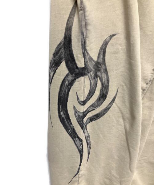 BALENCIAGA（バレンシアガ）BALENCIAGA (バレンシアガ) Y2K Baggy(ワイツーケー バギー)スウェットパンツ ベージュ×グレー サイズ:Mの古着・服飾アイテム