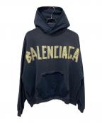 BALENCIAGAバレンシアガ）の古着「Tape Typeプルオーバーフーディ」｜ネイビー
