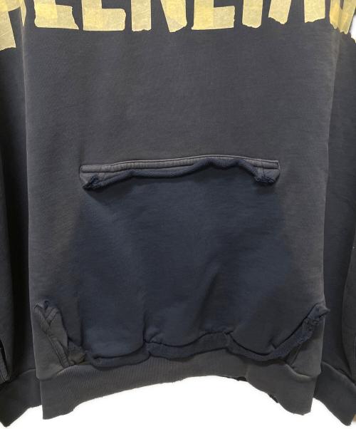 BALENCIAGA（バレンシアガ）BALENCIAGA (バレンシアガ) Tape Typeプルオーバーフーディ ネイビー サイズ:Lの古着・服飾アイテム