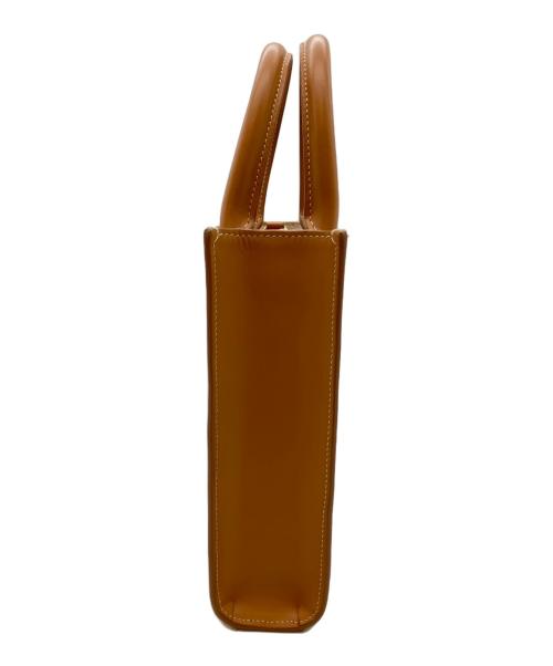 CELINE（セリーヌ）CELINE (セリーヌ) ミニバーティカルカバ　 ブラウン×ホワイトの古着・服飾アイテム