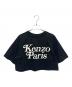 KENZO（ケンゾー）の古着「クロップドロゴTシャツ」｜ブラック