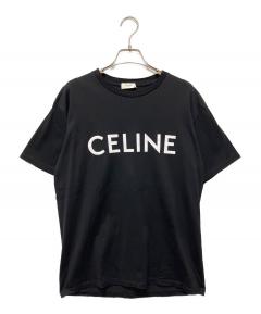 中古・古着通販】CELINE (セリーヌ) ロゴプリントTシャツ ブラック