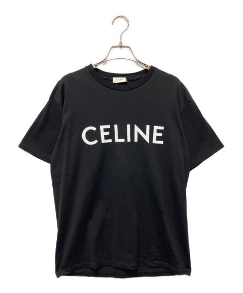 CELINE（セリーヌ）CELINE (セリーヌ)  CELINE ルーズ Tシャツ / コットンジャージー ブラック サイズ:XXSの古着・服飾アイテム