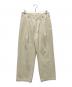 eL（エル）の古着「コーデュロイ タックワイドパンツ」｜アイボリー
